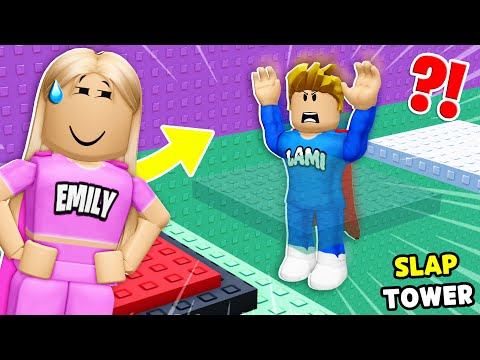 LAMI & EMILY spielen ZUM ERSTEN MAL SLAP TOWER in Roblox!