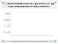 Empirical Formulas and Percent Composition