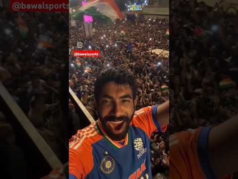 jasprit bumrah parade celebration with world cup trophy♥️?ind vs sa t20 world cup highlights 2024#yt