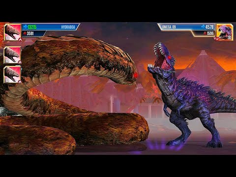 New!! Hydroboa Snake vs Omega 09 Boss Tournament | Jurassic World The Game
