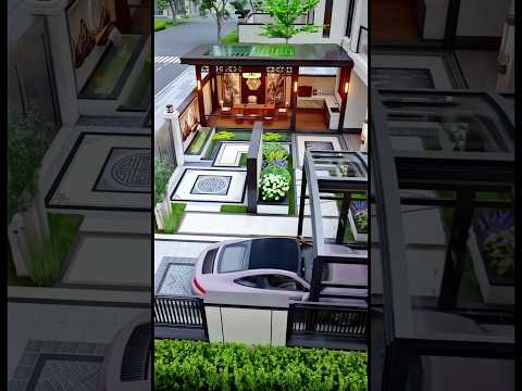 Luxurious yard in making😍 #shorts #homedecor #landscape #animation