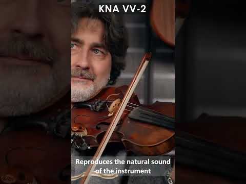 KNA Pickups: VV-2 portable pickup with volume control for violin or viola #Shorts