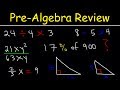 Basic Arithmetic and Algebra Concepts