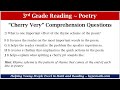 Analyzing Elements of Poetry for 3rd Graders
