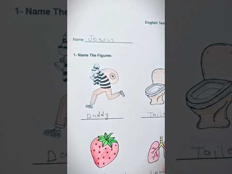 Joxon English Test Grading #student #teacherstudent #drawing #englishteacher #englishtest #art