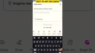 TEXT TO ART ON CANVA
