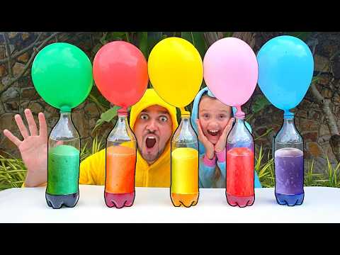 Part 1: Nastya and Dany play with Rainbow Balloons
