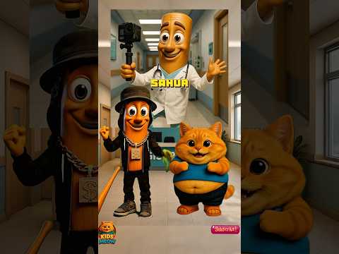 Tung Tung Tung Sahur sings brainrot rap music with cute cats in the hospital ❤️🏥
