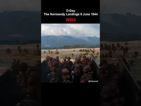 The Normandy Landings D-Day | No Music, Pure Sound #shorts #ww2
