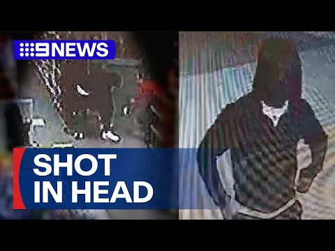 Investigation underway after man shot in the head walks into petrol station | 9 News Australia