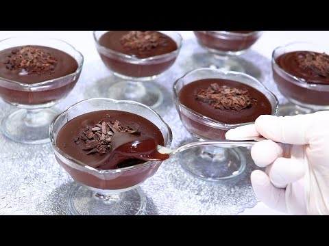 اطيب واسرع تحلية رمضانية /بودينغ الشوكولاتة(الدانيت) في 10 دقائق وبدون بيض رووعة