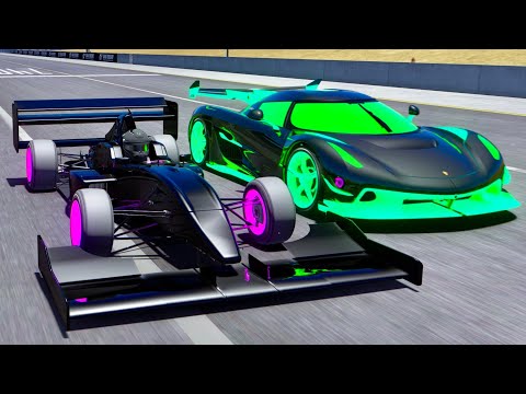 10 Million HP Formula Jet Engine vs Koenigsegg Jesko Alien Engine at Special Stage Route X