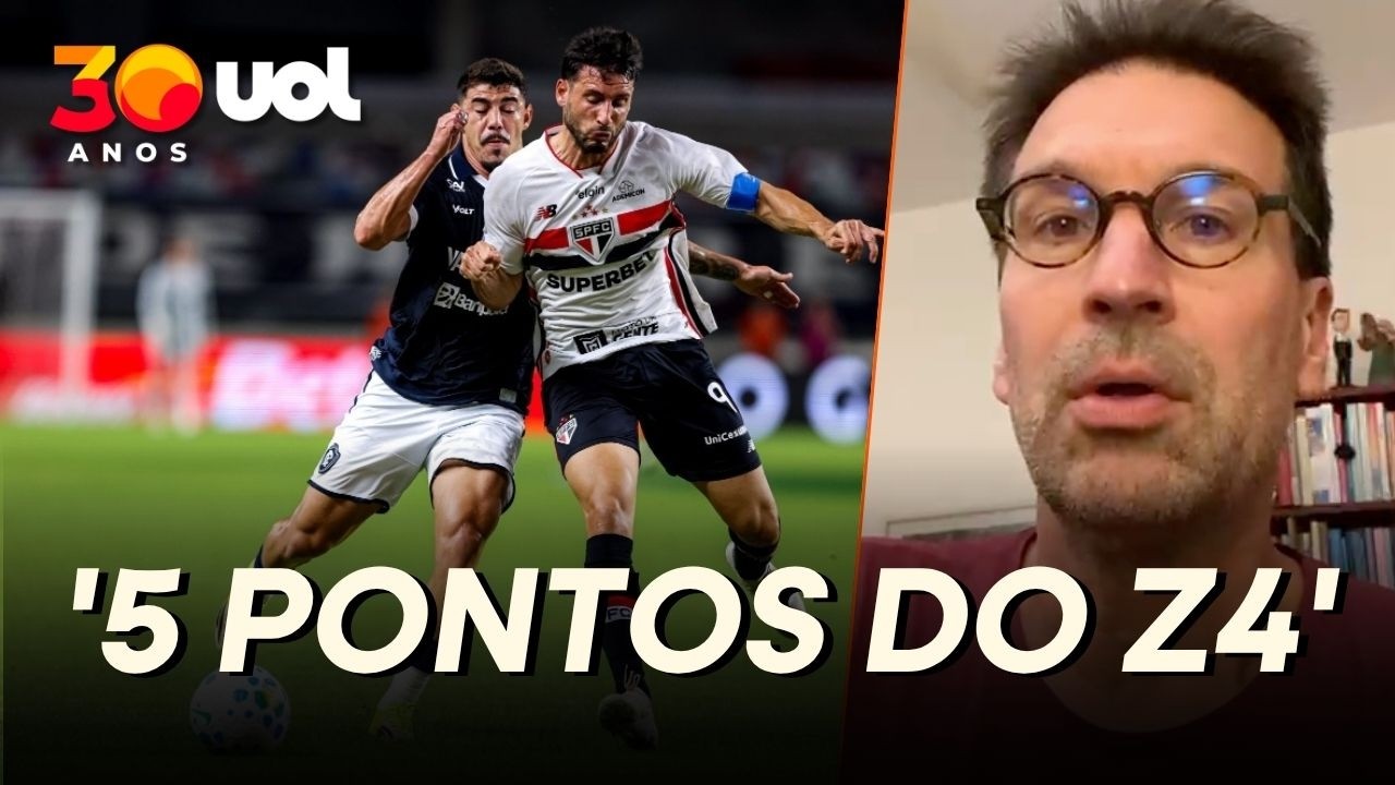 ARNALDO: 'SÃO PAULO SE DETERIOROU APÓS A SAÍDA DO CRESPO. AGORA SÃO 5 PONTOS DO Z4'
