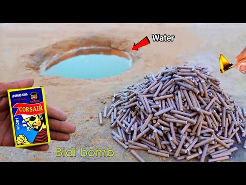 Diwali Bidi bom Crackers testing in water | diwali bidi bam firecrackers testing , Crackers Testing