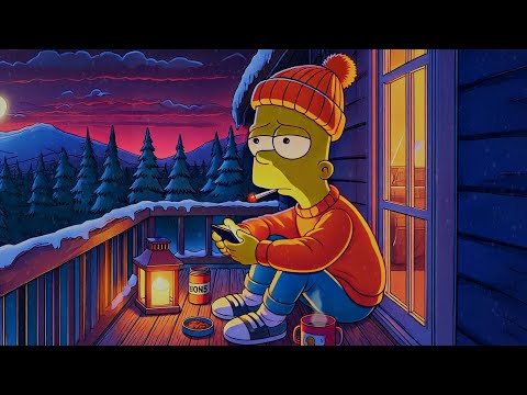 Smoky Winter Twilight 🚬 Lofi Hip Hop [ Calming Music for chill and smoke ]