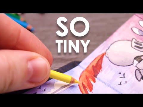 HOW SMALL IS TOO SMALL?! - Making Tiny Art With Tiny Supplies