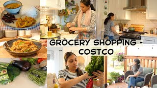 Vegetable & Grocery Shopping - Weekend Vlog- Costco - Vegetarian Thali No onion no garlic