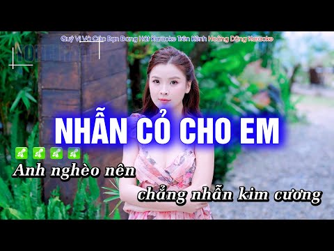 Karaoke Nhẫn Cỏ Cho Em (Tone Nam) Beat Công Tuấn cực hay – Hoàng Dũng Karaoke