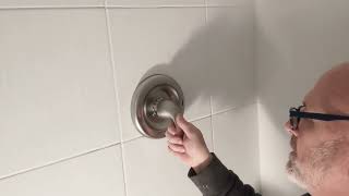 DIY installing a scald guard and trim on a shower 