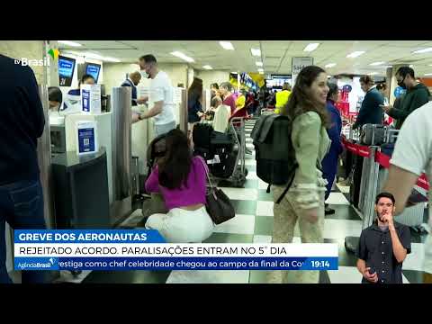Greve de aeronautas continua após rejeição de proposta do TST