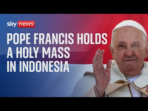 Watch live: Pope Francis holds holy mass in Indonesia