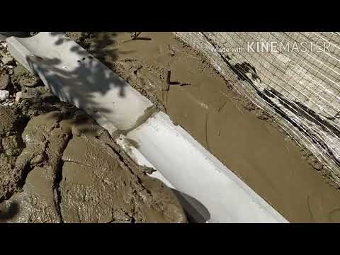 Отмостка из бетона своими . Do-it-yourself concrete pavement.