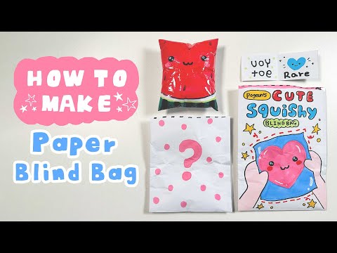 How to make paper Blind bag Easy Tutorial