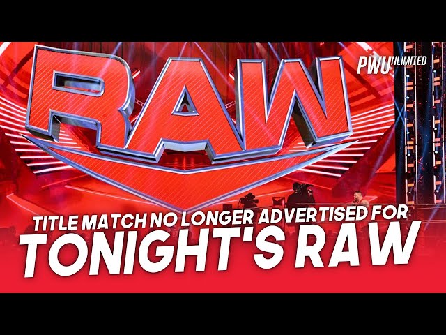 Title Match No Longer Advertised For Tonight's RAW