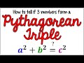Understanding Pythagorean Triples