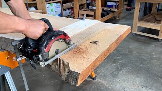 Building Japanese Zelkova Wood Slab Coffee Table #woodworking
