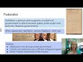 Federalists vs. Anti-Federalists Concepts