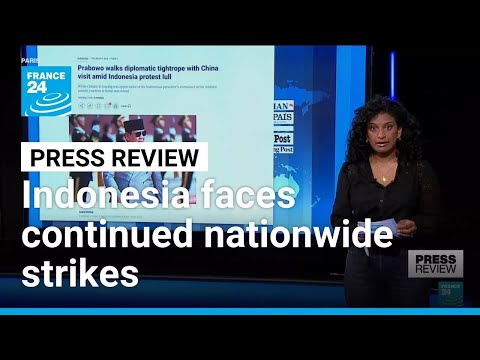 Indonesian president faces continued nationwide strikes over inequality • FRANCE 24 English