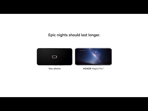 HONOR Magic5 Pro | Epic Nights should Last Longer.