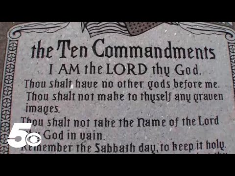 YouTube video thumbnail: Court Blocks Arkansas Law Requiring the Ten Commandments be Displayed in Every School Classroom
