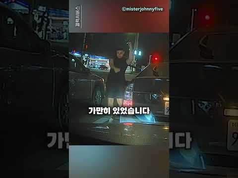 도로 위에서 벌어진 이해할 수 없는 도발