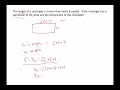 Rectangle Dimensions and Relationships