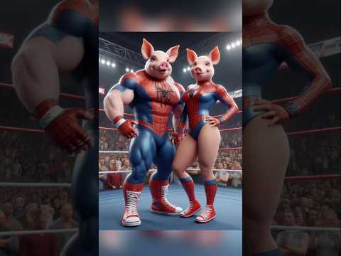 Revenge Of SpiderPig😭 Pig 🆚 Bulldog #catlover #kitten #cute #cutecat #short #trending #cat #boxingai