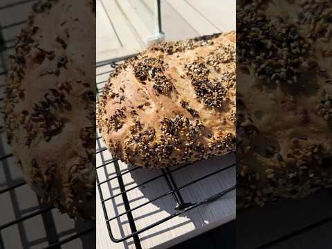 Onion garlic coriander BREAD at home! #baking #shorts #bread