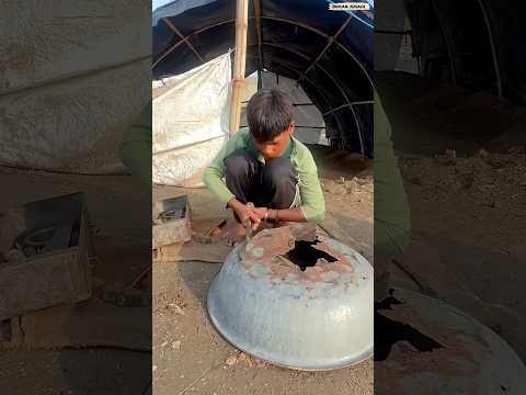The 12 years 👌🏻 old boy recreate item in village ￼#shorts #viral