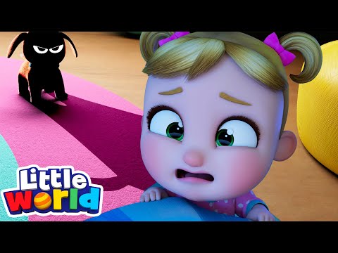 Oh No! Monster in the Dark 👻 | Little Angel And Little World Kid Songs