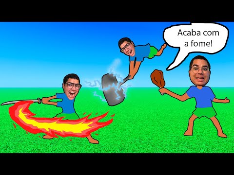 BATALHA EM QUE CADA ITEM TEM UMA HABILIDADE ESPECIAL! (ROBLOX - BLADES AND BUFFOONERY)