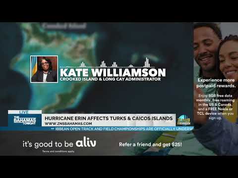 YouTube video thumbnail: Hurricane Erin Affects Turks And Caicos Islands