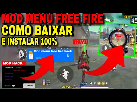 COMO BAIXAR HACK NO FREE FIRE 🤖 DOWNLOAD MOD MENU GRATIS 100% HS COMO INSTALAR MOD HS ANTBAN