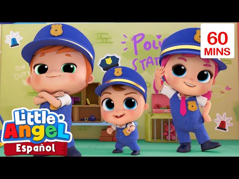 Policias al Rescate | Canciones Infantiles🎵| Juega y aprende | Moonbug Español | Little Angel