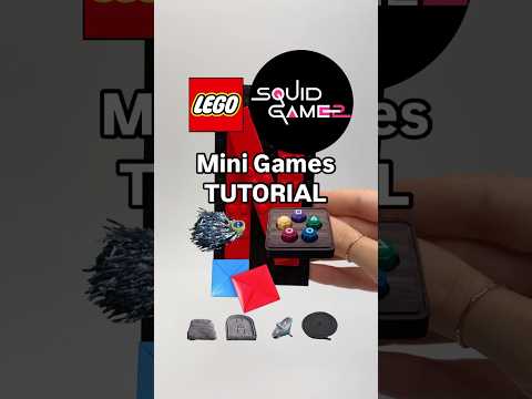 LEGO Squid Game 2 Mini Games Tutorial 🟥🟦 #squidgame2 #squidgamenetflix #minigames #legomoc