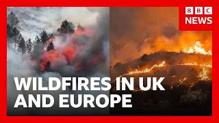 YouTube video thumbnail: Wildfires in the UK and Europe as Heatwaves Continue