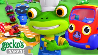 BBQ with Baby Truck! | Gecko's Garage | Kids Cartoons & Nursery Rhymes | Moonbug Kids