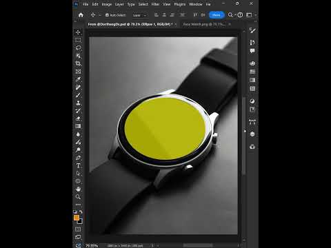 Tips Photoshop 2024 - How to make Face Watch Mockup #ducthangds #photoshop