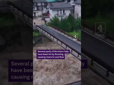 Torrential rain causes severe flooding in Italy