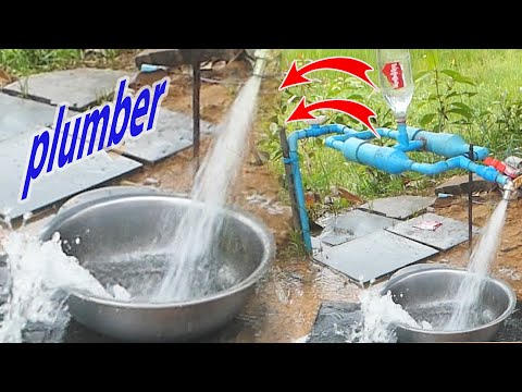 I turn PVC pipe into a water pump at home free no need electricity power